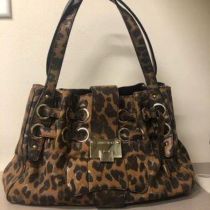 Jimmy Choo Leopard shoulder bag
